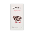 Qantu Vachement Erable Maple Moo...ments 55% bar, cream box with a spotted cow in red socks, 50g