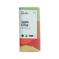 Raaka Apple Crisp unroasted dark chocolate bar in gradient package