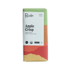 Raaka Apple Crisp unroasted dark chocolate bar in gradient package