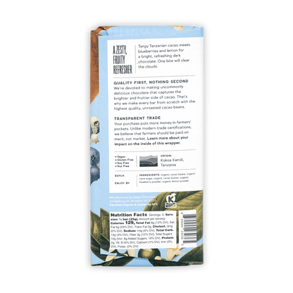 Raaka Blueberry Lemon Chocolate  60% (Seasonal)