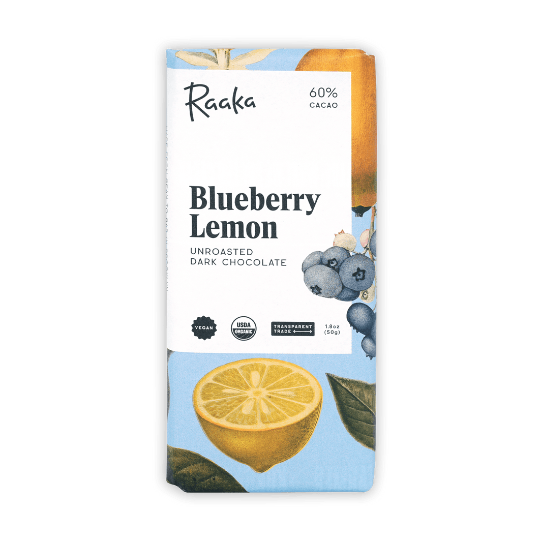 Raaka Blueberry Lemon Chocolate  60% (Seasonal)