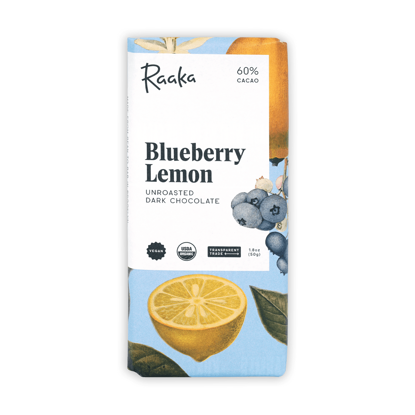 Raaka Blueberry Lemon Chocolate  60% (Seasonal)