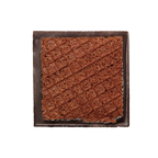 Raaka Double Chocolate Waffle Cone 61% square chocolate-covered wafer cookie