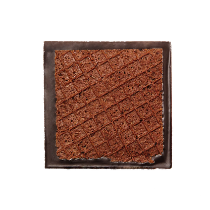 Raaka Double Chocolate Waffle Cone 61% square chocolate-covered wafer cookie