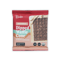 Raaka Gingerbread Dipped Waffle Cone Bar in red pink pouch