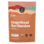 Orange Raaka pouch, Gingerbread Hot Chocolate, unroasted dark chocolate, 5 oz.