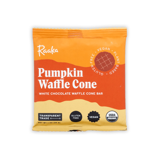 Raaka Pumpkin White Waffle Cone (Limited Batch)