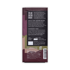 Back of Raaka Pure Cacao & Dates & Vanilla wrapper showing description, origin, ingredients and nutrition