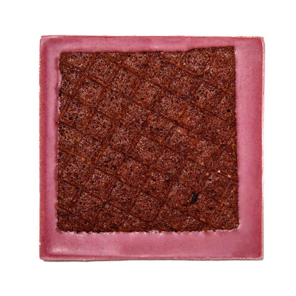 Raaka Strawberry Dipped Waffle Cone limited edition matte pink compact with textured dark brown shimmer powder