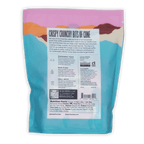 Back of Raaka Waffle Crunch Mini Chocolate Bars 61% 40ct bag