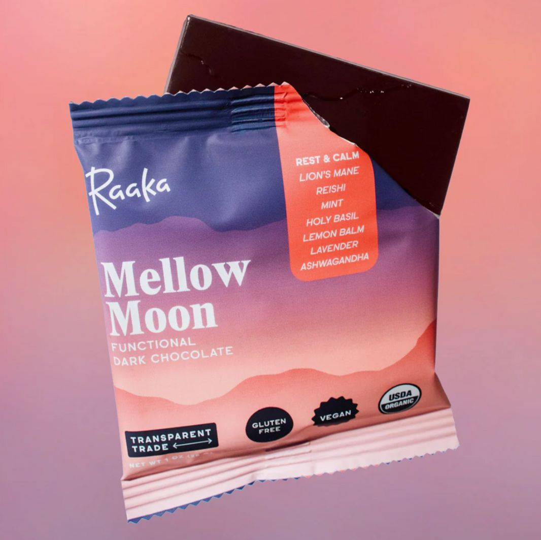 Raaka Functional Dark Chocolate Bar Mellow Moon 64%