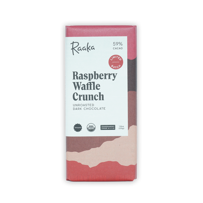 Raaka Raspberry Dark Waffle Crunch 59%