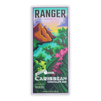 Ranger chocolate co caribbean chocolate bar with rich cocoa flavor and tropical packaging design
