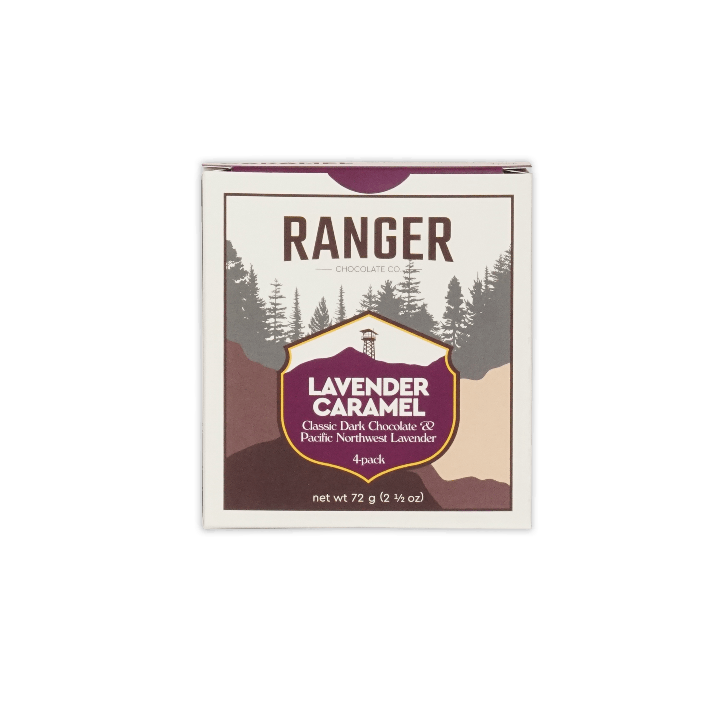 Ranger Lavender Caramels Box 4 pcs by Ranger Chocolate Co