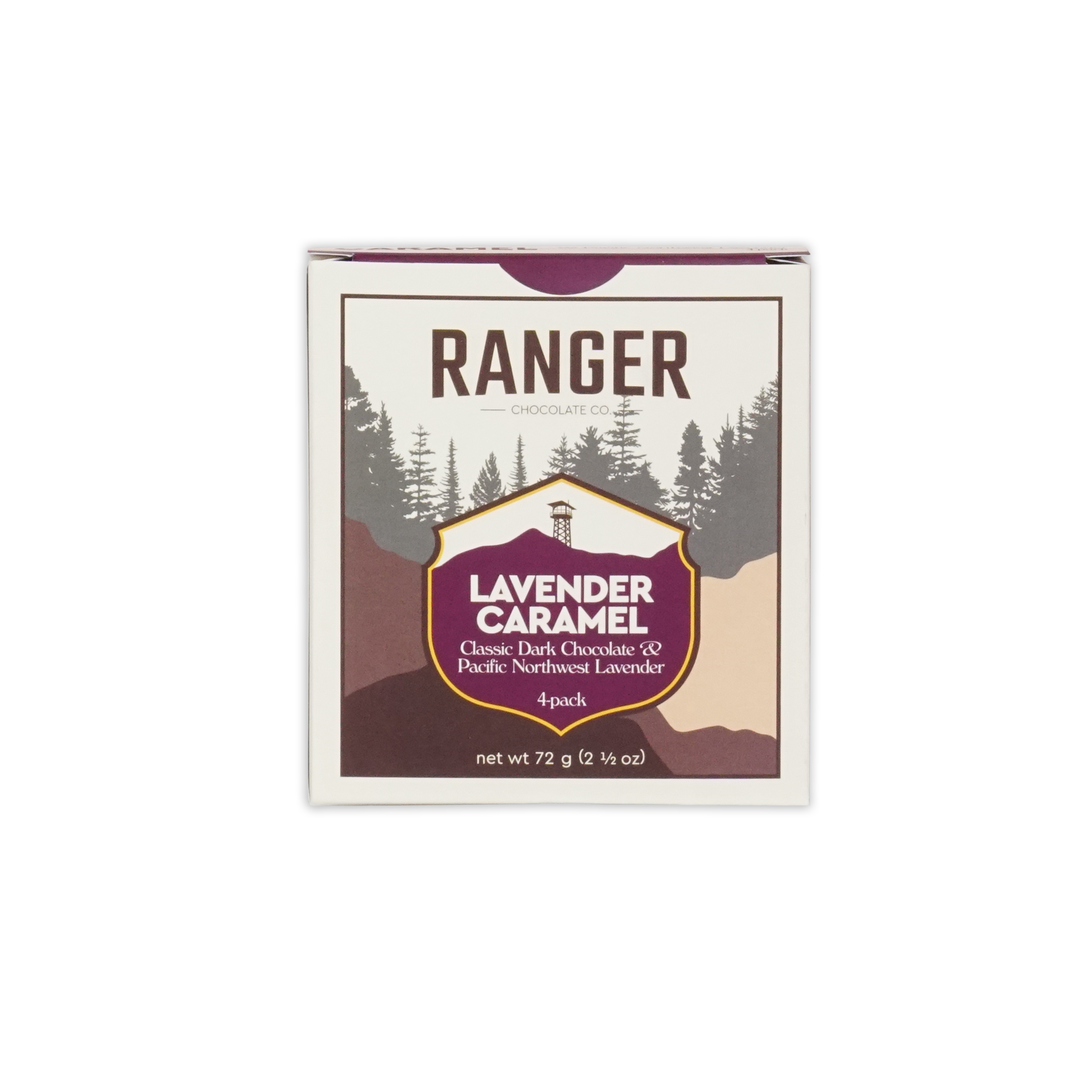 Ranger Lavender Caramels Box 4 pcs by Ranger Chocolate Co