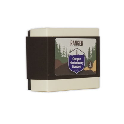 Ranger Marionberry Bonbons box, 6 pcs, cream with forest label