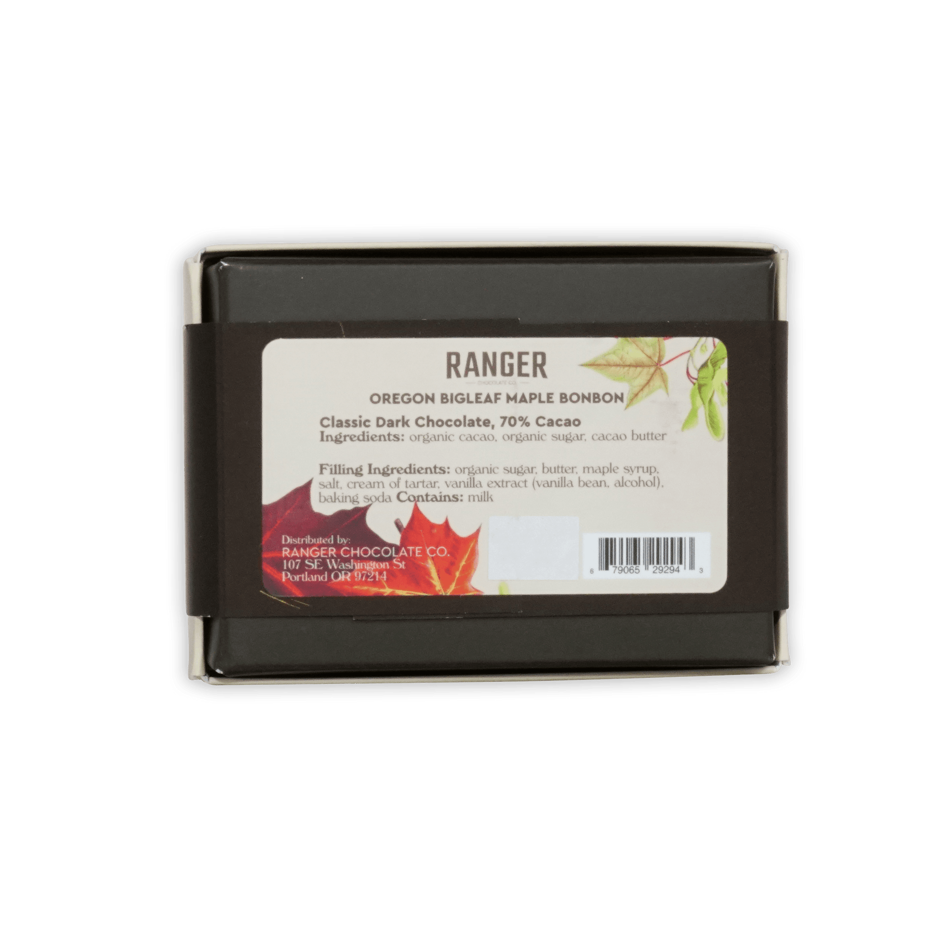 Ranger Oregon Bigleaf Maple Bonbons dark brown box 6 pcs