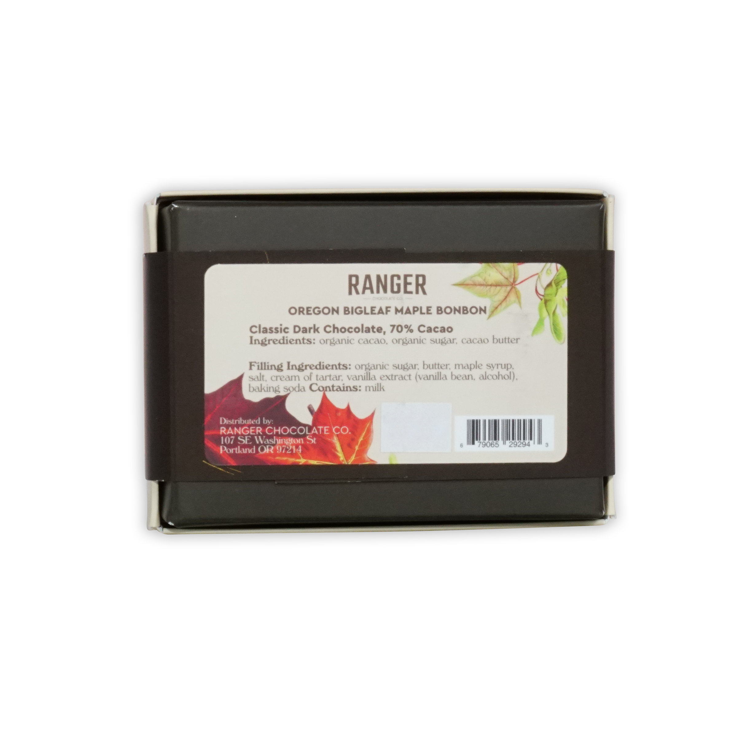 Ranger Oregon Bigleaf Maple Bonbons dark brown box 6 pcs