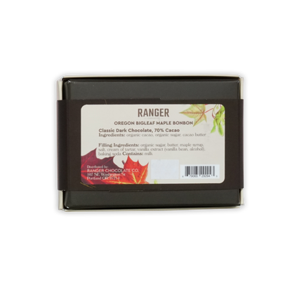 Ranger Oregon Bigleaf Maple Bonbons dark brown box 6 pcs