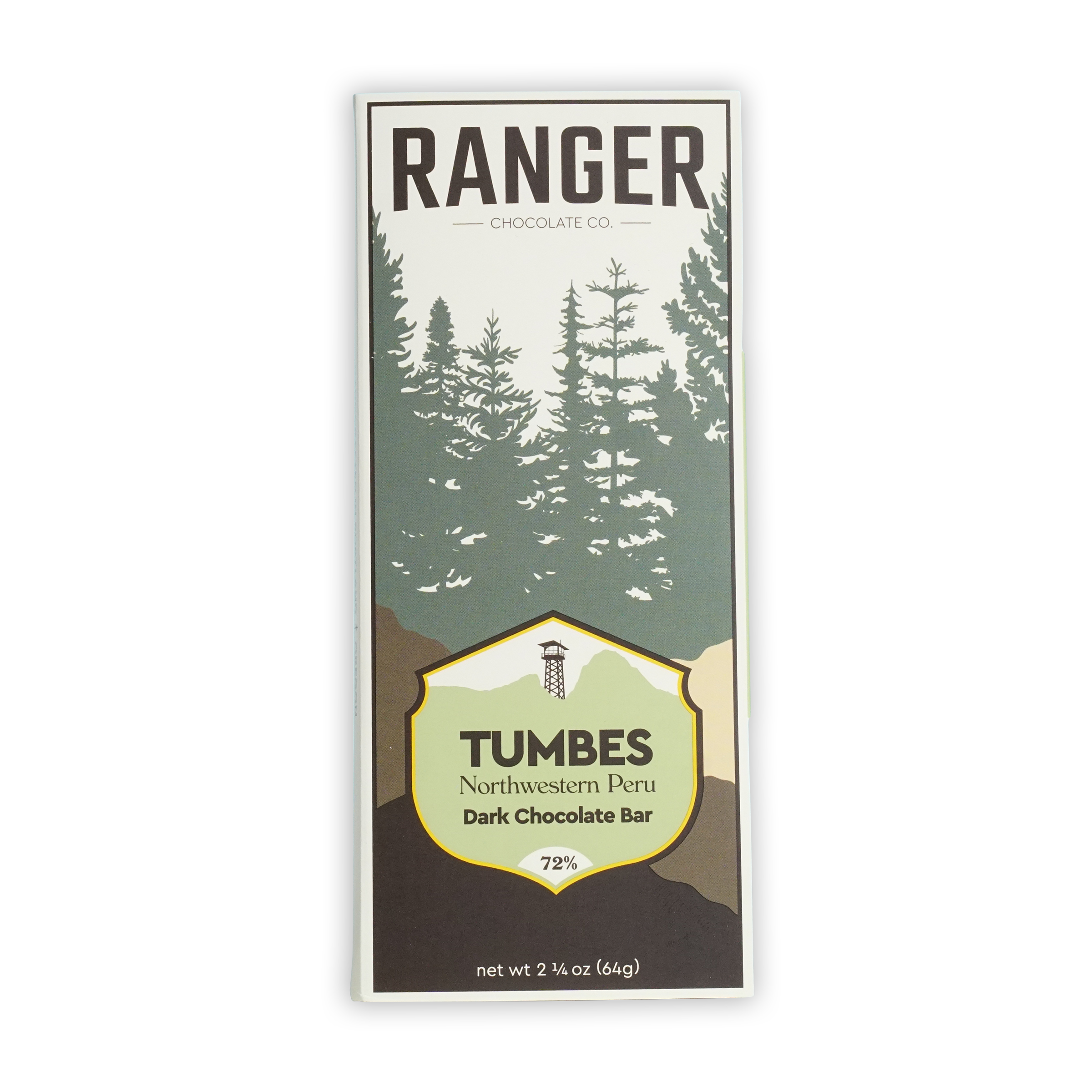 Ranger Dark Tumbes Peru 72% chocolate bar by Ranger Chocolate Co
