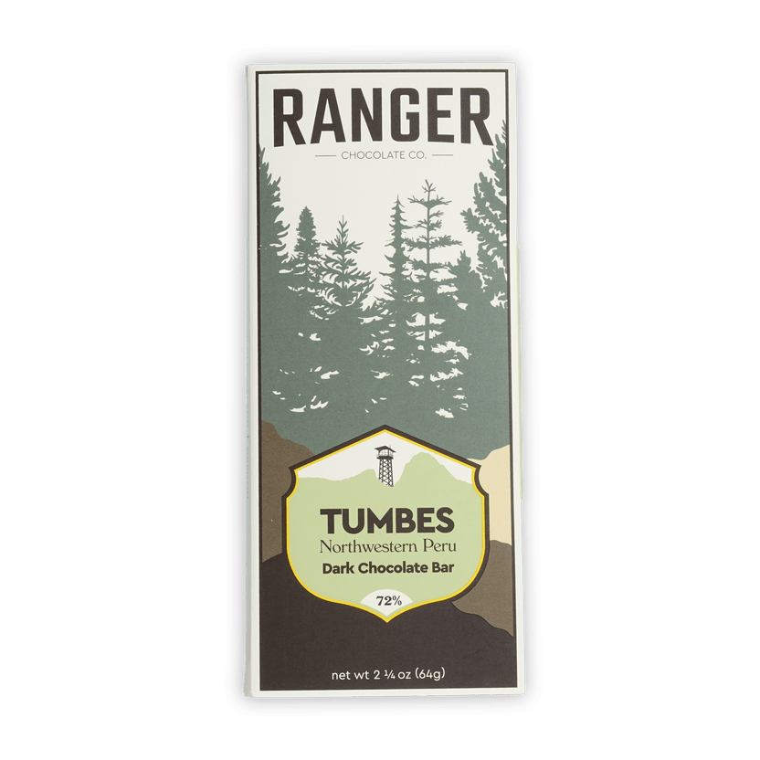 Ranger Dark Tumbes Peru 72% chocolate bar by Ranger Chocolate Co