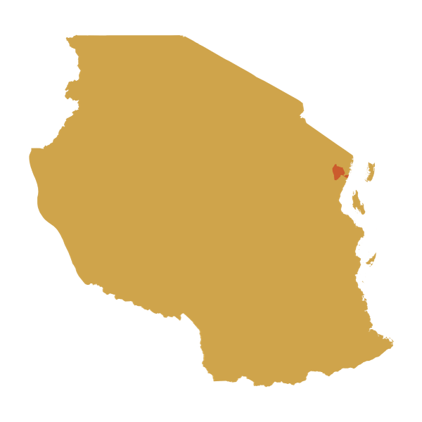 Map of Tanzania pointing to Mababu region