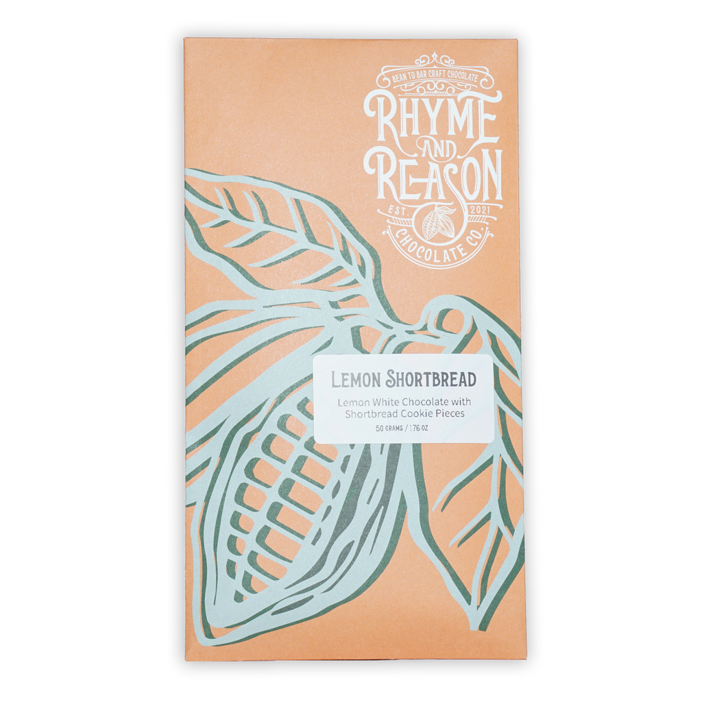 Rhyme and Reason White Lemon w/ Shortbread Cookie peach wrapper
