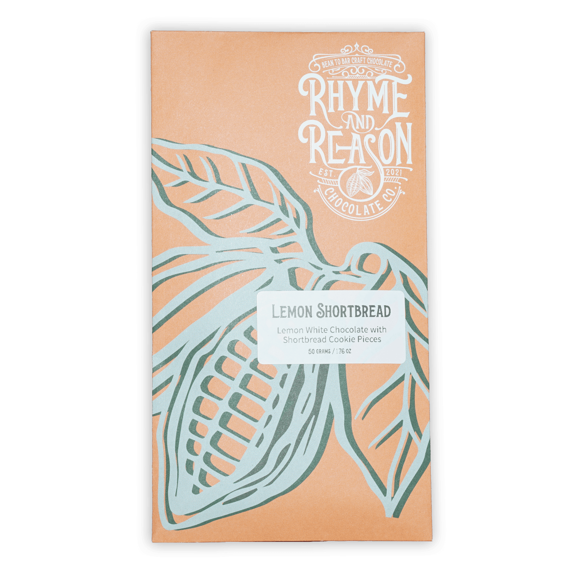 Rhyme and Reason White Lemon w/ Shortbread Cookie peach wrapper