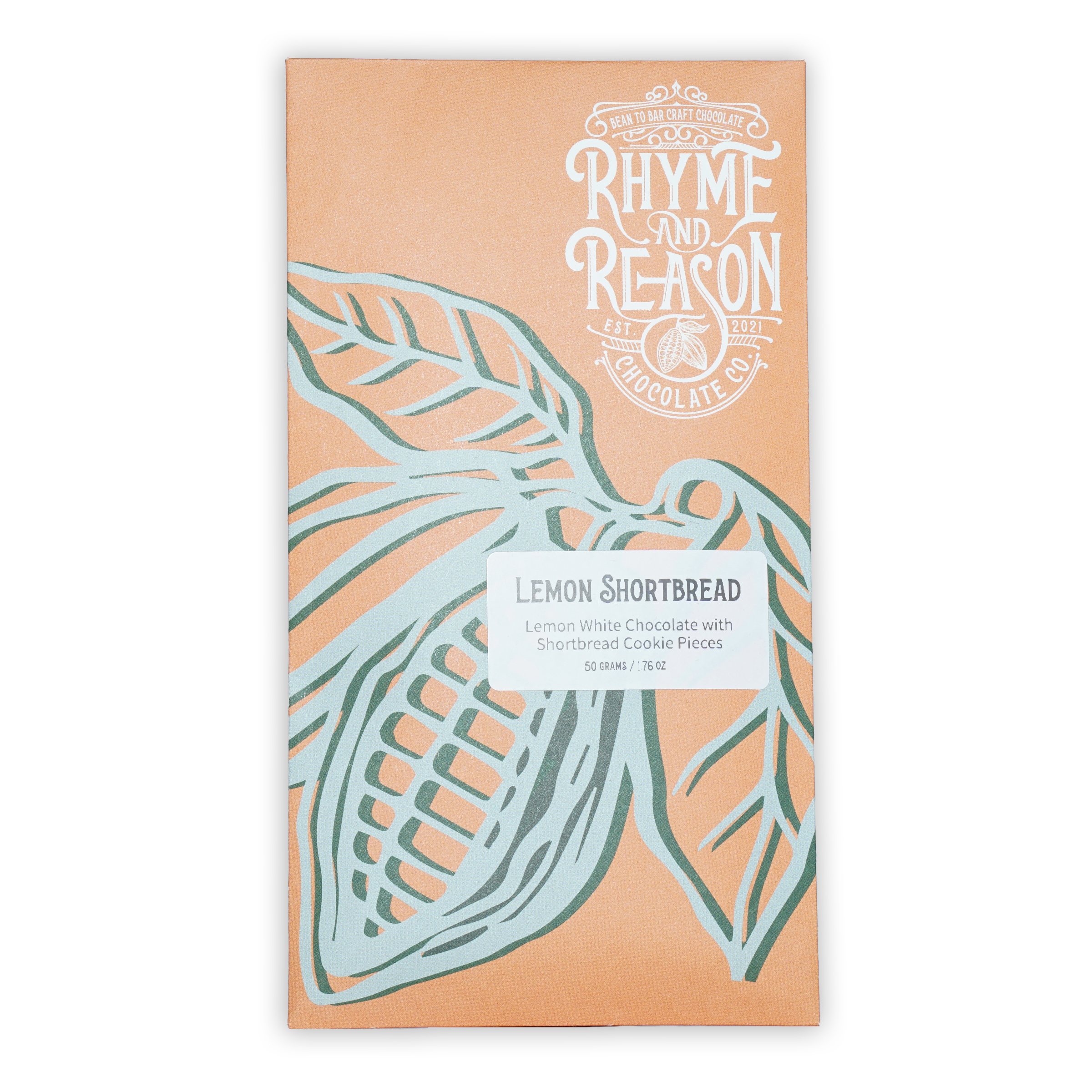 Rhyme and Reason White Lemon w/ Shortbread Cookie peach wrapper