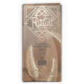 Ritual Bourbon Barrel Aged 75% brown gold foil bar with art deco wheat patterns