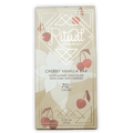 Ritual Dark Cherry Vanilla Bar 70% in beige wrapper with cherries