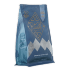 Ritual mid mountain 65% blue pouch with mountain design and gold foil