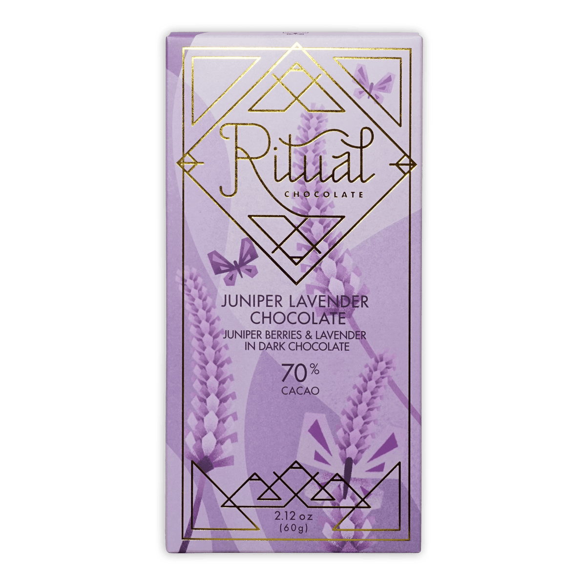 Ritual Juniper Lavender Chocolate Bar 70% Cacao