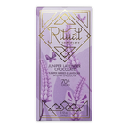 Ritual Juniper Lavender 70% chocolate bar with gold accents