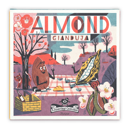 Rózsavölgyi Csokoládé Gianduja Bar w/ Almond Paste