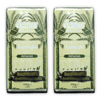 Two Samha Kunafa Pistachio camel milk chocolate bars, 110g each