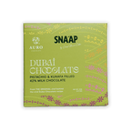 Snaap by Auro 42% milk chocolate box with pistachio kunafa filling