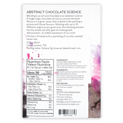 Soma Abstract Chocolate Science 75%