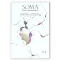 Soma Ancestral Venezuela 70% dark chocolate bar in white wrapper with purple gold swirls