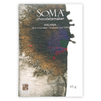 Soma Arcana Special Porcelana 100% dark chocolate bar in textured wrapper