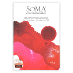 Soma Bejofo Madagascar 70% dark chocolate bar in red pink wrapper