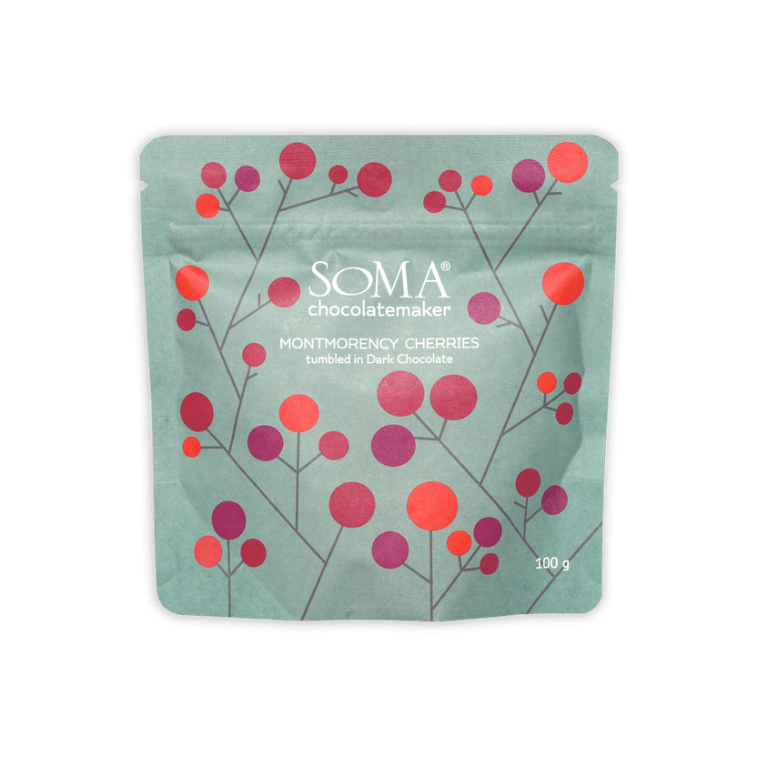 Soma Dark Chocolate Covered Montmorency Cherries 100g pouch
