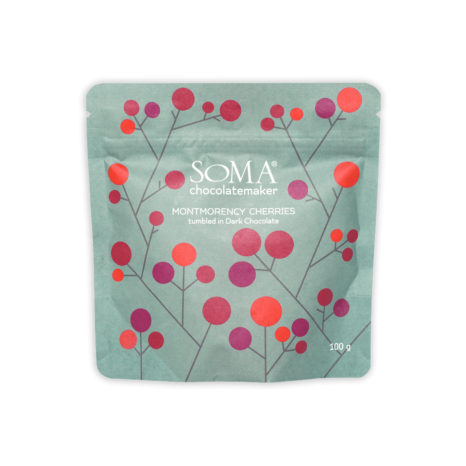 Soma Dark Chocolate Covered Montmorency Cherries 100g pouch
