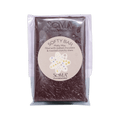 Soma Softy Bar Malty Way chocolate in clear packaging with floral-embossed bar and round label