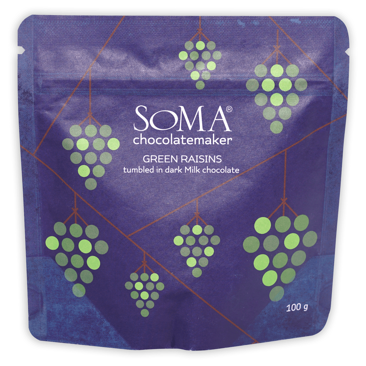 Soma Milk Chocolate Covered Green Raisins