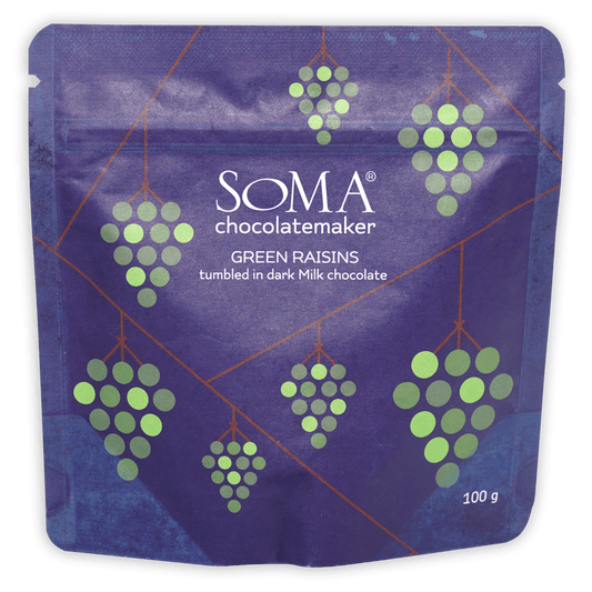 Soma Milk Chocolate Covered Green Raisins