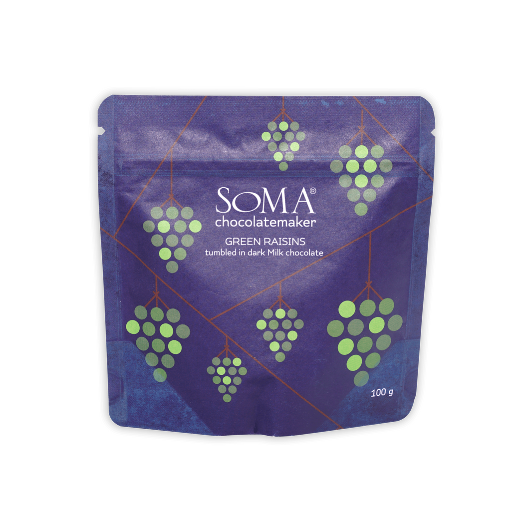 Soma Milk Chocolate Covered Green Raisins