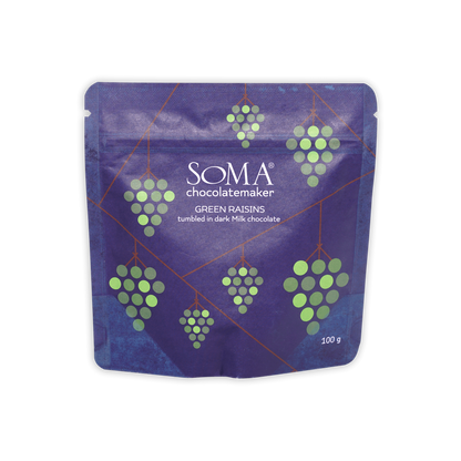 Soma Milk Chocolate Covered Green Raisins