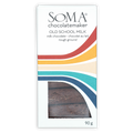 Soma Old School Milk Chuao 90g chocolate bar with striped packaging