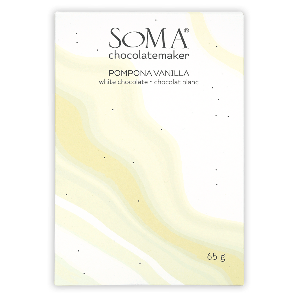 Soma Pompona Vanilla white chocolate bar, 65g